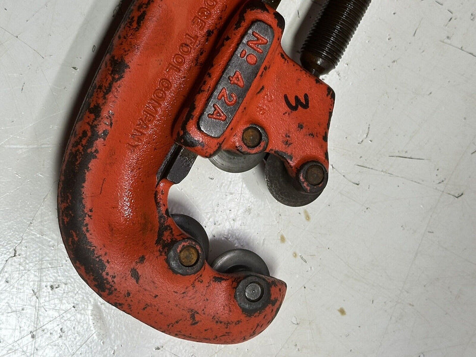 RIDGID PIPE CUTTER Model 42A Heavy Duty 4 Wheels  3/4 INCH TO 2 INCHES #3