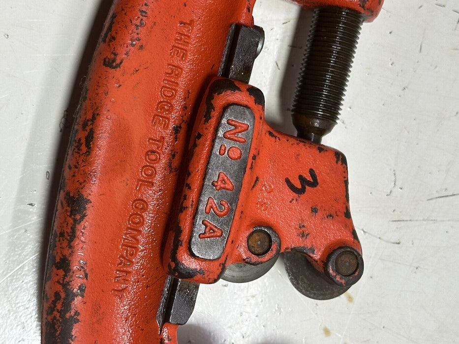 RIDGID PIPE CUTTER Model 42A Heavy Duty 4 Wheels  3/4 INCH TO 2 INCHES #3