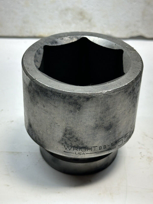 Wright & Proto 60,55,50,46 mm Standard Impact Socket, 1" Drive, 6 Point