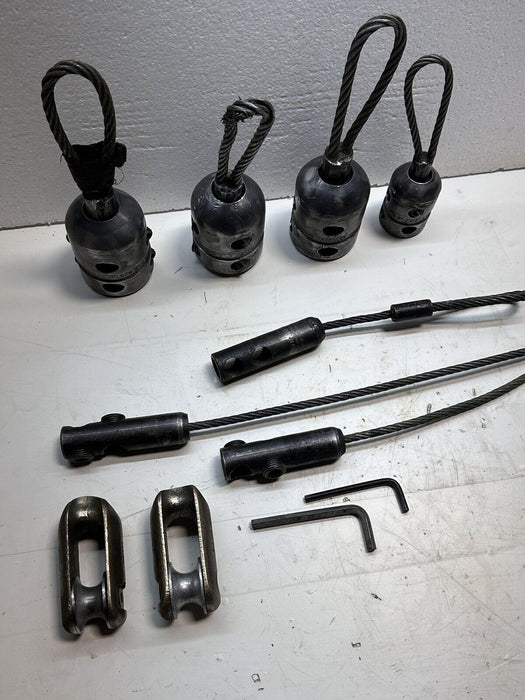 Greenlee Cable Wire Tugger Pulling Grips + 2 Clevis + 4 Cable Pullers