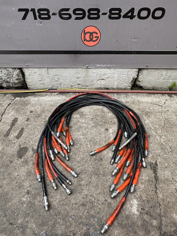 (15) SPX Power Team 9754 HYDRAULIC JACK HOSE  6FT Hose 1/4" ID 3/8 NPT  COUPLER