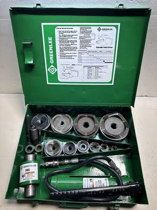 Greenlee 7310SB Slug Buster KO Knockout Punch Set 1/2" - 4" , 767 Pump, Case #4