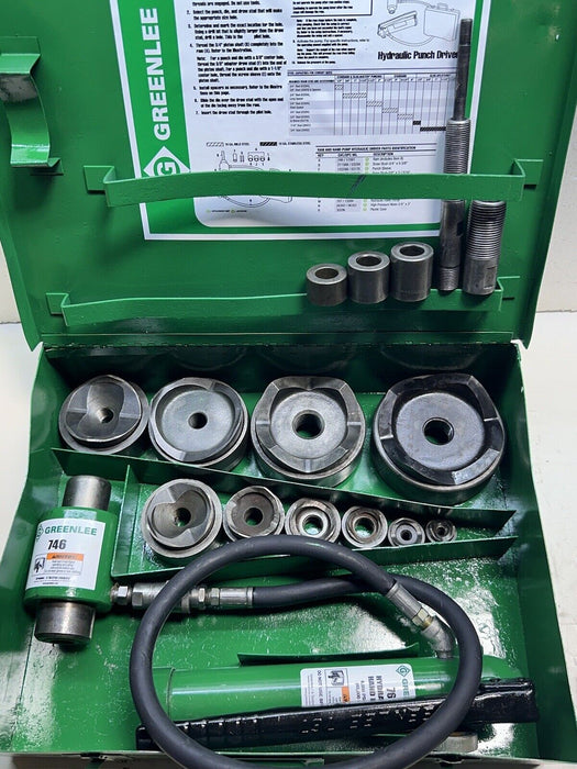 Greenlee 7310SB Slug Buster KO Knockout Punch Set 1/2" - 4" , 767 Pump, Case #5