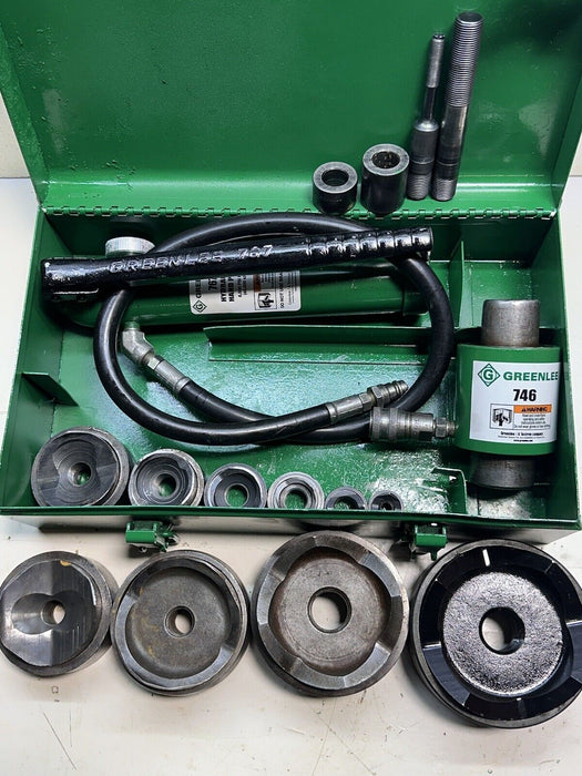 Greenlee 7310SB Slug Buster KO Knockout Punch Set 1/2" - 4" , 767 Pump, Case #6