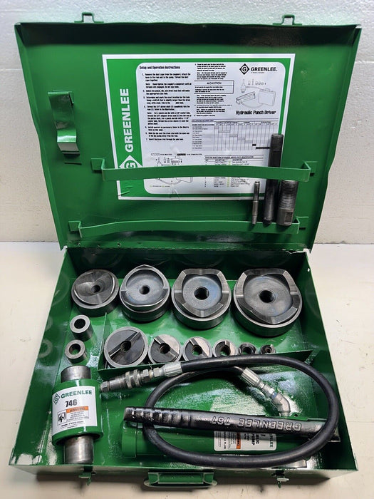 Greenlee 7310SB Slug Buster KO Knockout Punch Set 1/2" - 4" , 767 Pump, Case #7