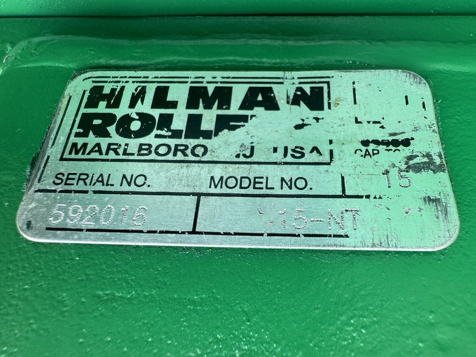 Lot Of 4 Hilman Rollers 15-NT Narrow Top Skates Dolly 15 Ton, 30k Lbs Cap. Each