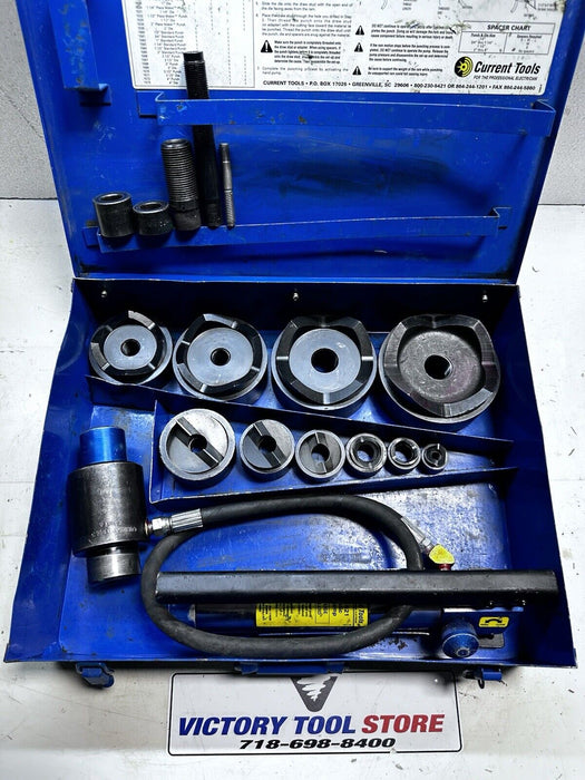 Current Tools Mod 154 1/2" to 4"  Hydraulic Knock-Out Punch Die Set Greenlee BG2