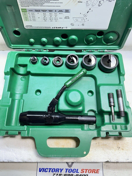 GREENLEE 7804SB / 7806SB Quick draw Hydraulic Punch driver KIT 1/2 - 2" + case