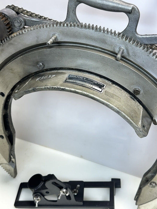 Mathey Pipe Beveling Machine, Manual Saddle Beveler  6"-12" , 2SA #10