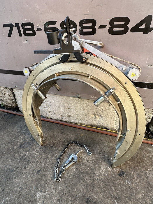 Mathey Dearman 3SA Pipe Beveling Machine 12-20" + New Bridge, Dogs, Chain #38