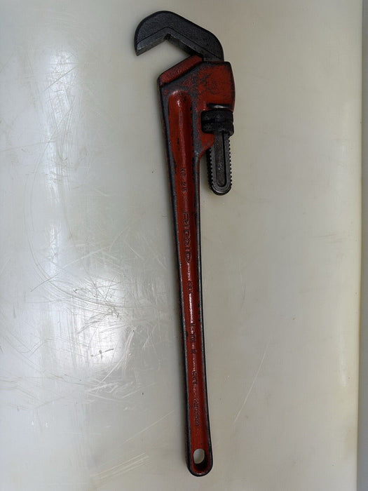 Ridgid No 25 Pipe Wrench Heavy Duty Steel Made in USA