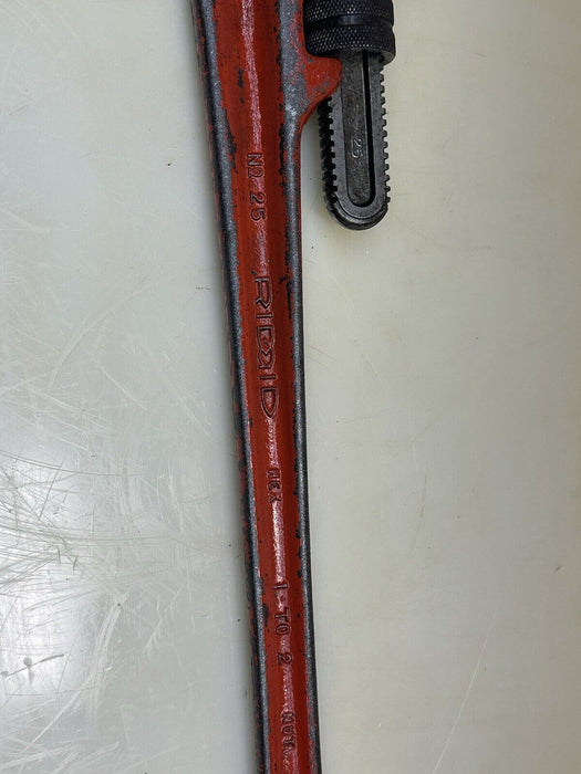 Ridgid No 25 Pipe Wrench Heavy Duty Steel Made in USA