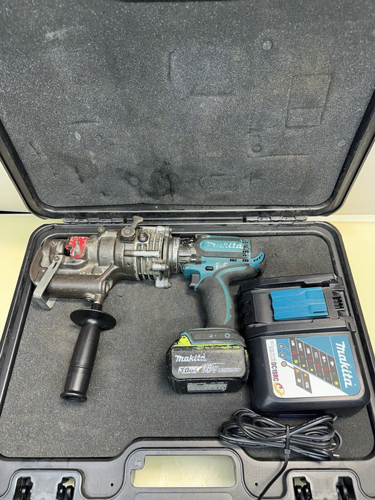 Hougen-Ogura Electro-Hydraulic Cordless 18V Punch Pro Model 76000PR Battery #4