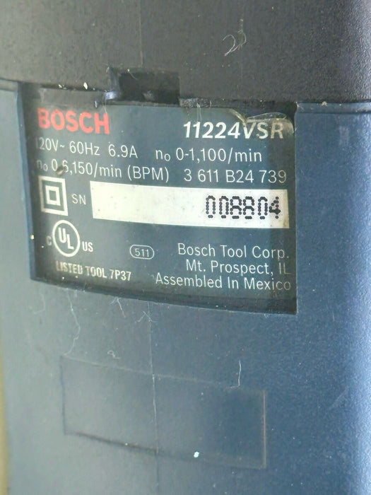 Bosch Hammer Drill Bulldog  11224VSR  With Bits Great Shape