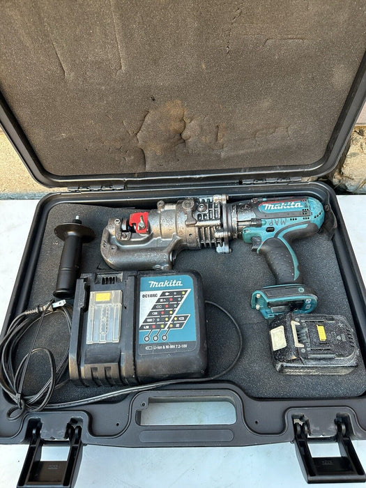 Hougen-Ogura Electro-Hydraulic Cordless 18V Punch Pro Model 76000PR Battery #35