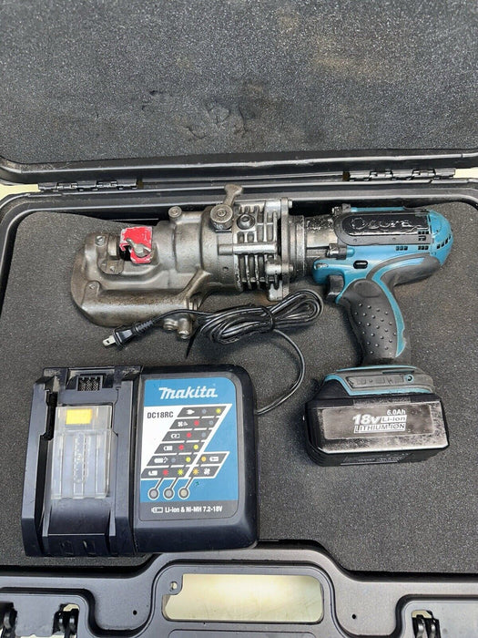 Hougen-Ogura Electro-Hydraulic Cordless 18V Punch Pro Model 76000PR Battery #40