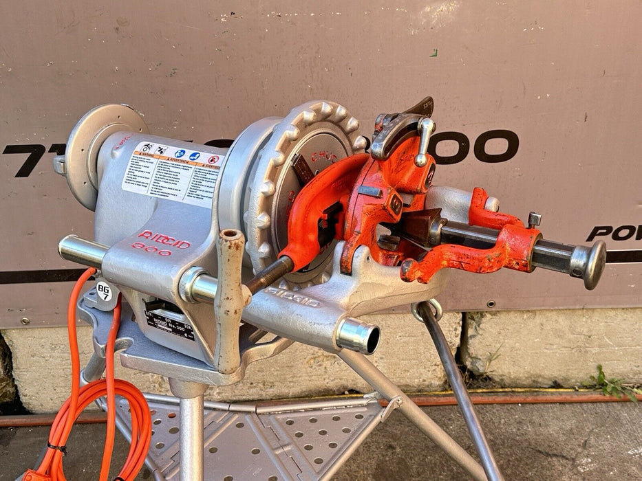 RIDGID 300 PIPE THREADING MACHINE + FOOT SWITCH , CARRIAGE NICE REFURBISHED #BG7