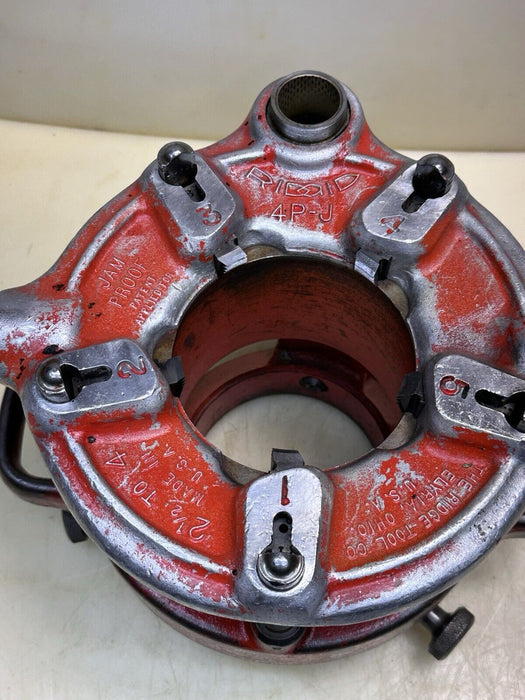 RIDGID 4PJ Jam proof pipe threader die head 2-1/2 to 4" Capacity + 4” Teeth