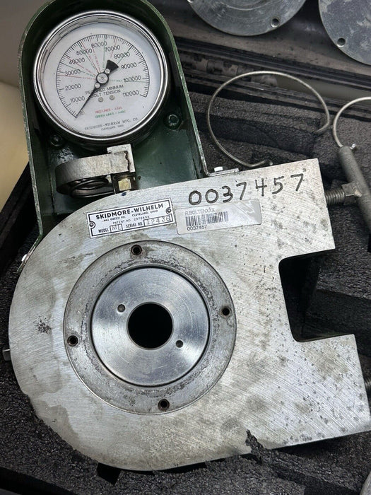 SKIDMORE WILHELM ML BOLT TENSION CALIBRATOR 110,000 LBS + Hard Case 3/4 - 1-1/4”