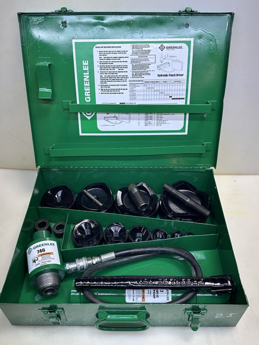 Greenlee 7310 SB Slug Buster KO Knockout Punch Set 1/2" - 4" , 767 Pump,  #25