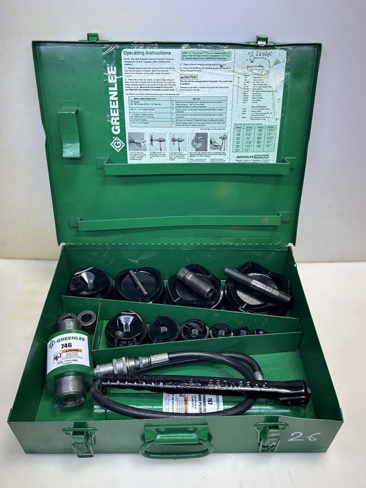 Greenlee 7310 SB Slug Buster KO Knockout Punch Set 1/2" - 4" , 767 Pump,  #26