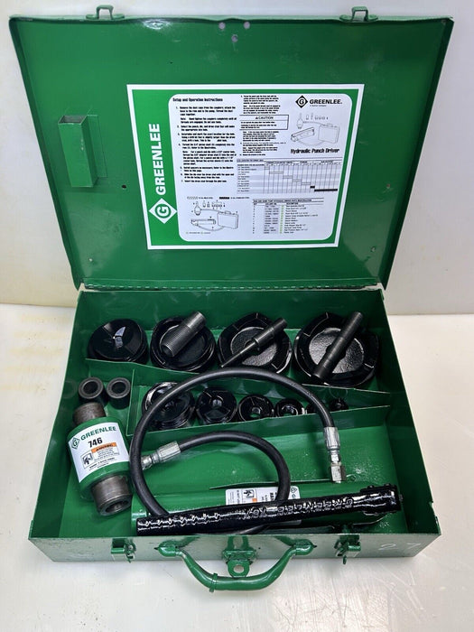 Greenlee 7310 SB Slug Buster KO Knockout Punch Set 1/2" - 4" , 767 Pump,  #27