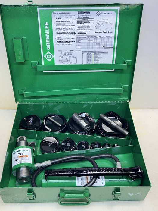 Greenlee 7310 SB Slug Buster KO Knockout Punch Set 1/2" - 4" , 767 Pump,  #30