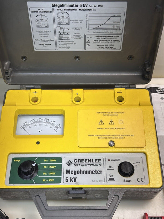 GREENLEE 5kV Megohmmeter Model No. 5990
