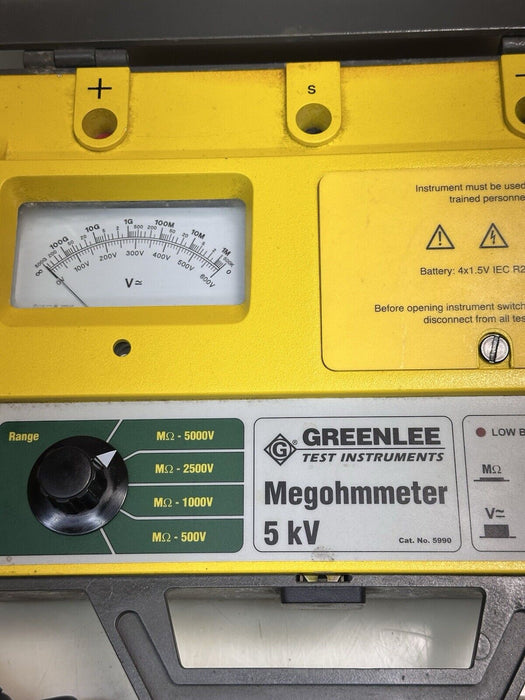 GREENLEE 5kV Megohmmeter Model No. 5990