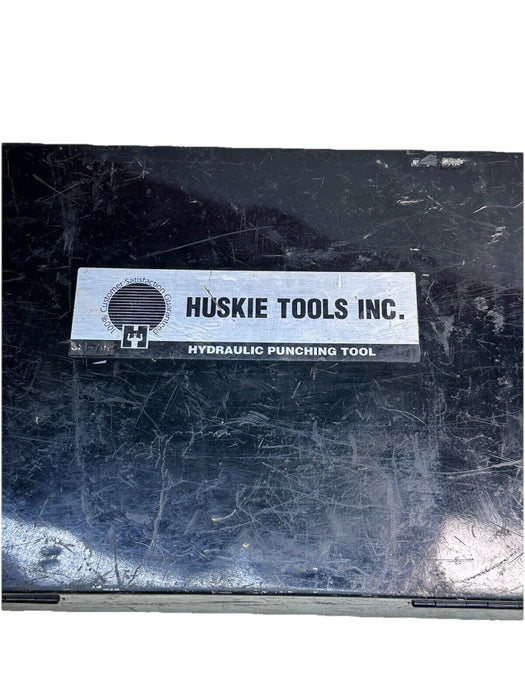 HUSKIE SH-70M 35 TON HYDRAULIC METAL STEEL C FRAME PUNCH PRESS + 4 PUNCHES