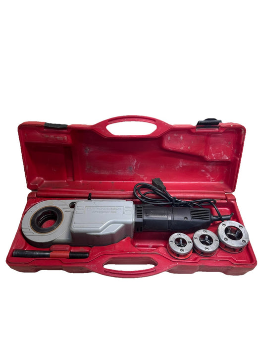 ROTHENBERGER SUPERTRONIC 2000 PORTABLE POWER PIPE THREADER + 1/2”, 3/4”, 1” Dies
