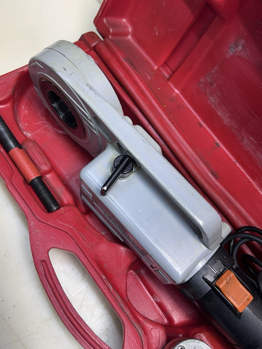 ROTHENBERGER SUPERTRONIC 2000 PORTABLE POWER PIPE THREADER + 1/2”, 3/4”, 1” Dies