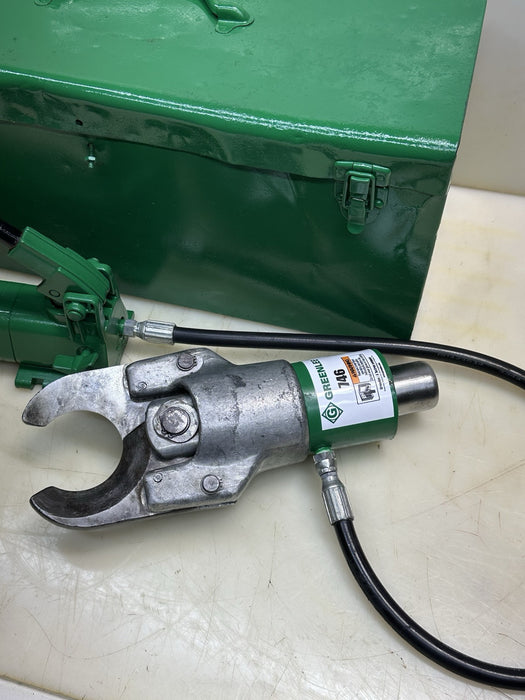 Greenlee 750 Hydraulic Cable Wire Cutter with Pump & Case