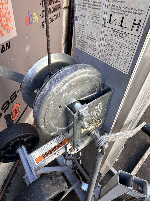 Genie SLC18 18' Superlift Material Lift Hoist Lift Duct Jack 650 lbs. TESTED BG1