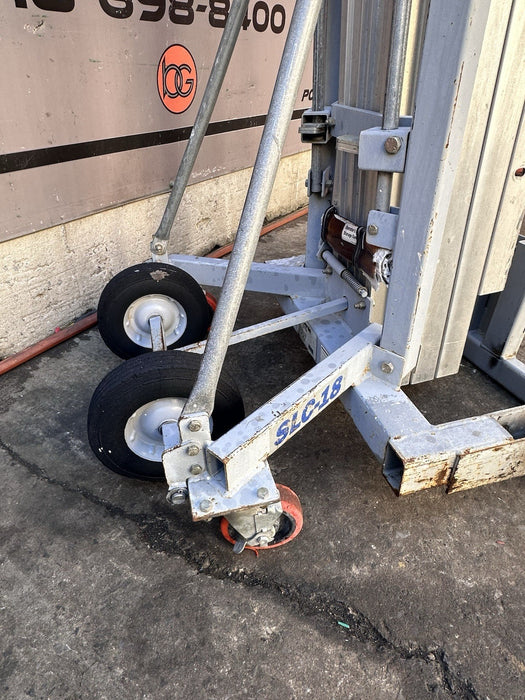 Genie SLC18 18' Superlift Material Lift Hoist Lift Duct Jack 650 lbs. TESTED BG1
