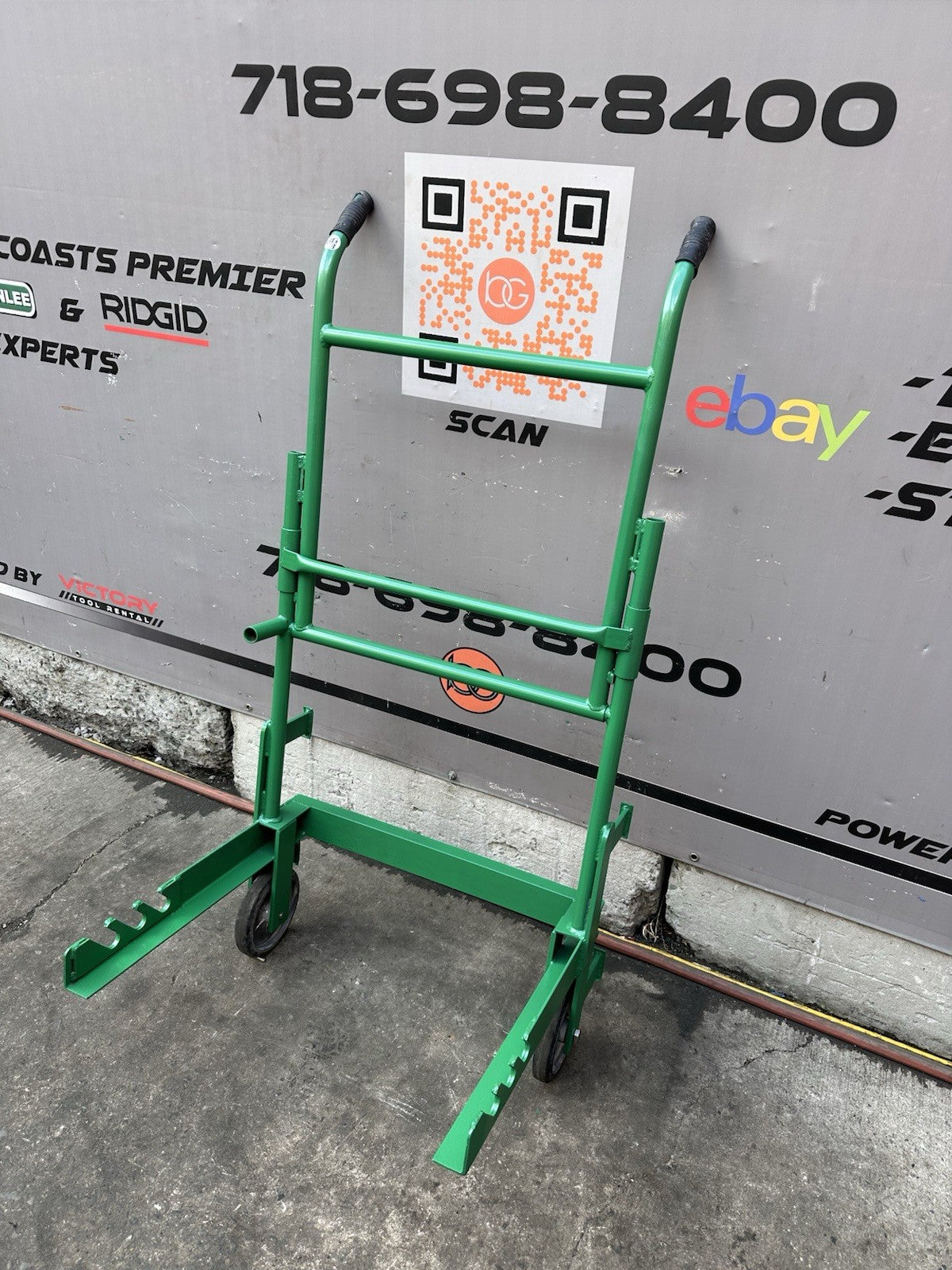 Greenlee 916 Wire Cable Reel Transporter Cart Nice Unit #BG3 — Buys Galore