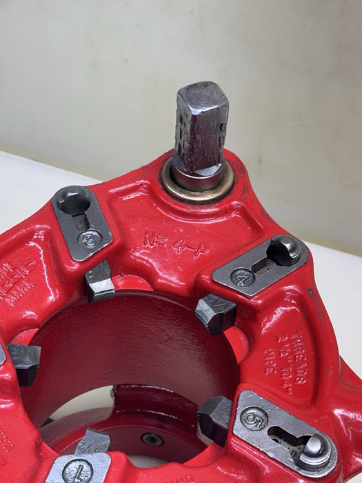 RIDGID 4P Jam proof pipe threader die head 2-1/2 to 4" Capacity + 3 1/2” Teeth