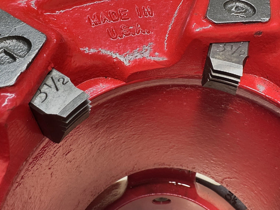 RIDGID 4P Jam proof pipe threader die head 2-1/2 to 4" Capacity + 3 1/2” Teeth