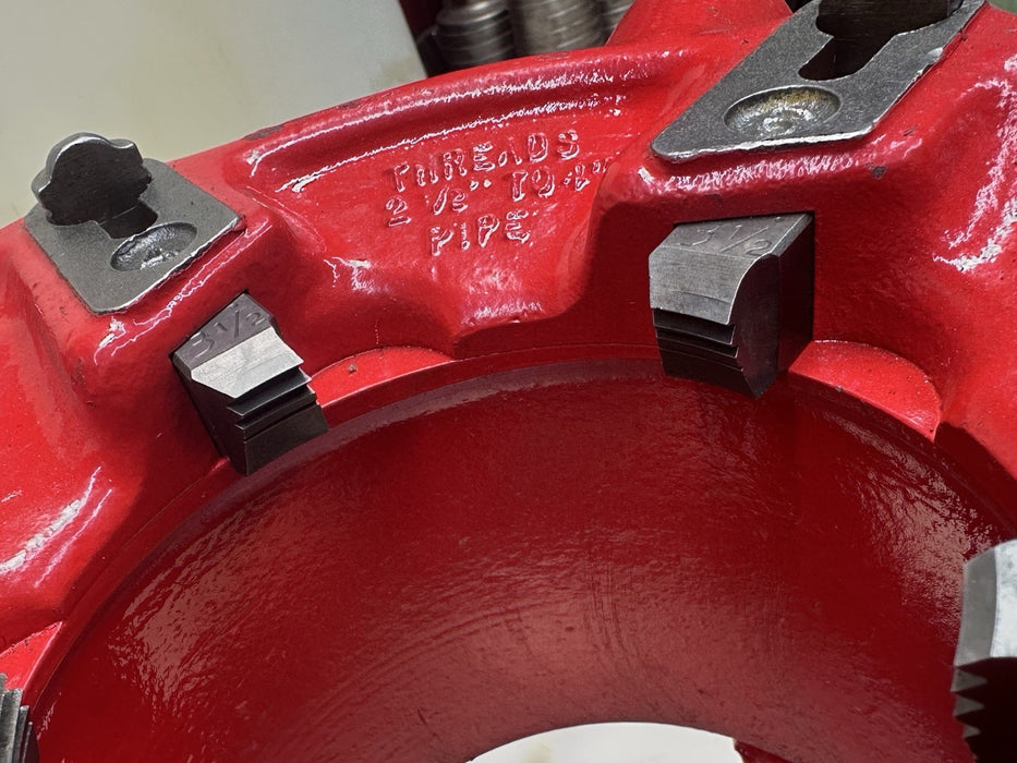 RIDGID 4P Jam proof pipe threader die head 2-1/2 to 4" Capacity + 3 1/2” Teeth