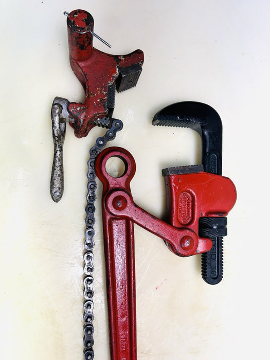 Ridgid Super Four Compound Leverage Pipe Wrench 36” Nice Shape