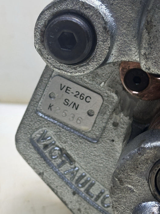 Victaulic VE-26C Roll Grooving Tool 2-6" Copper Pipe Tubing, Crank,Feeler Gauges