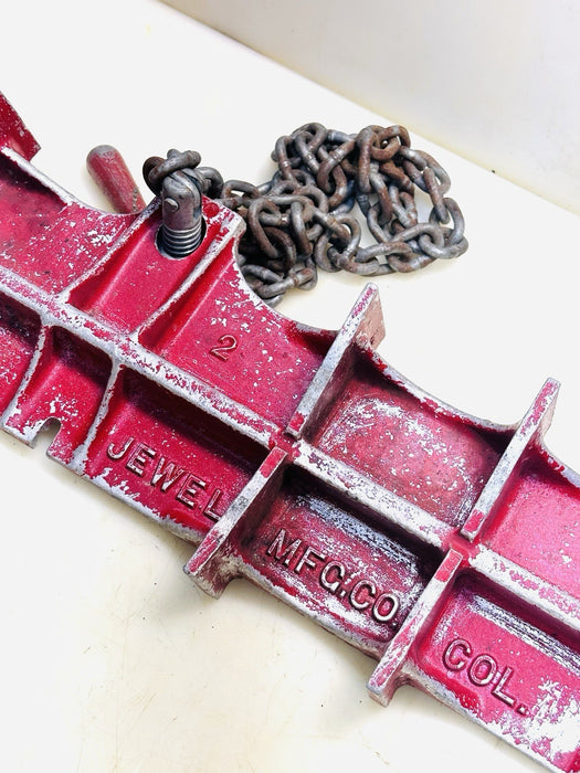 JEWEL # 2 ALUMINUM STRAIGHT PIPE WELDING VISE  8" - 16" CAPACITY #2