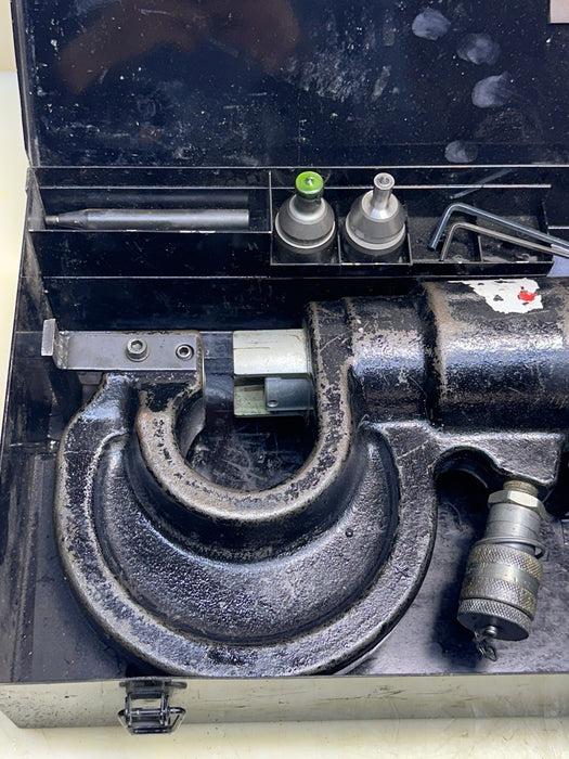 Cleveland Steel 35 Ton Hydraulic Portable Punch W/ Tooling Dies Very Good Cond.
