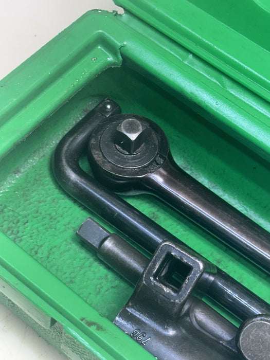 Greenlee 796 manual Cable Ratchet Bender Assembly with Ratchet Extension case #2