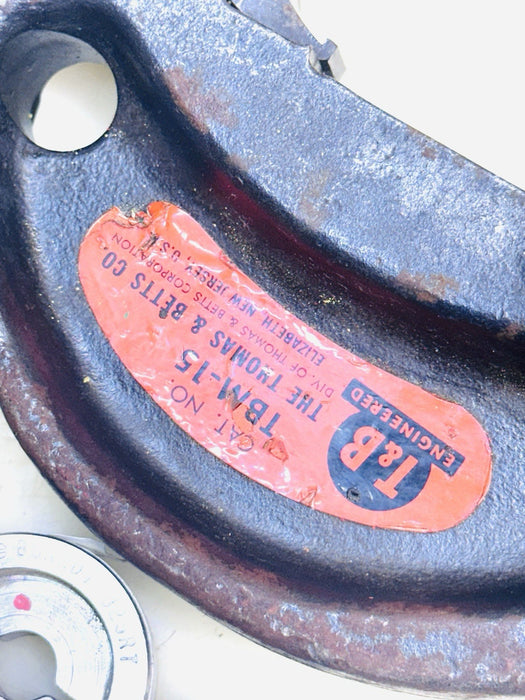 T&B Thomas & Betts TBM15 Hydraulic Crimper Head 15-Ton W/ 5 Burndy Crimping Dies