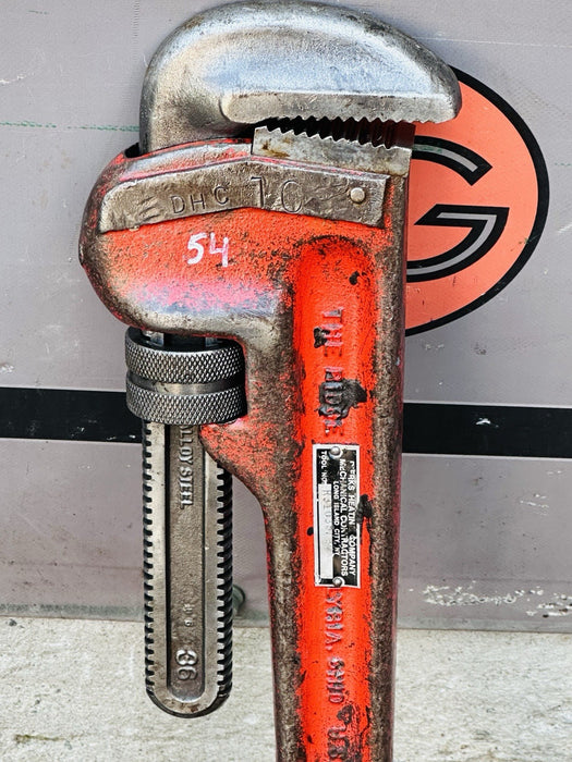 Ridgid 36" Pipe Wrench Heavy Duty Steel 31035 Made in USA #54