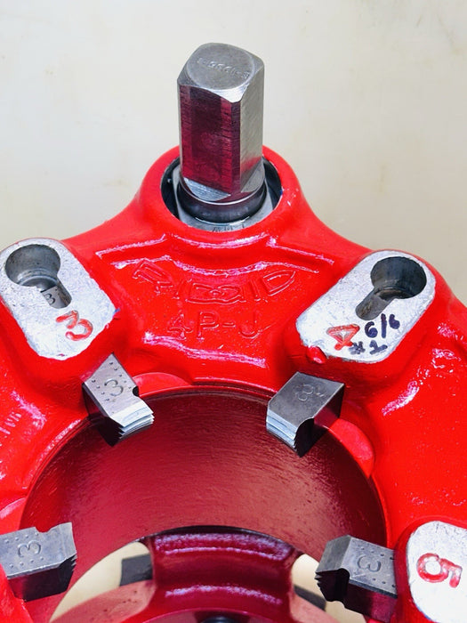 RIDGID 4P-J Jam proof pipe threader die head 2-1/2 to 4" Cap. + 3” Teeth 6/6 #1