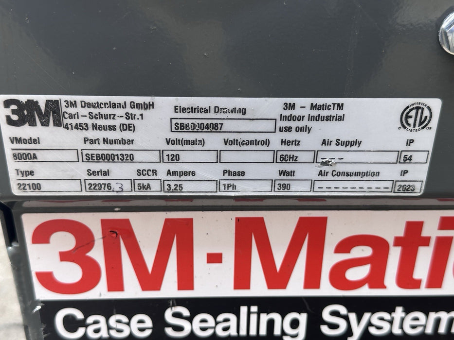2023 3M Matic 8000A  Adjustable Case Sealer Machine 3” Tape Mint‼️