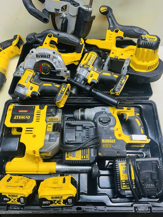 Dewalt 20V MAX XR 5.0 Ah Cordless Lithium-Ion 11-Tool Combo Tool Set + Batteries