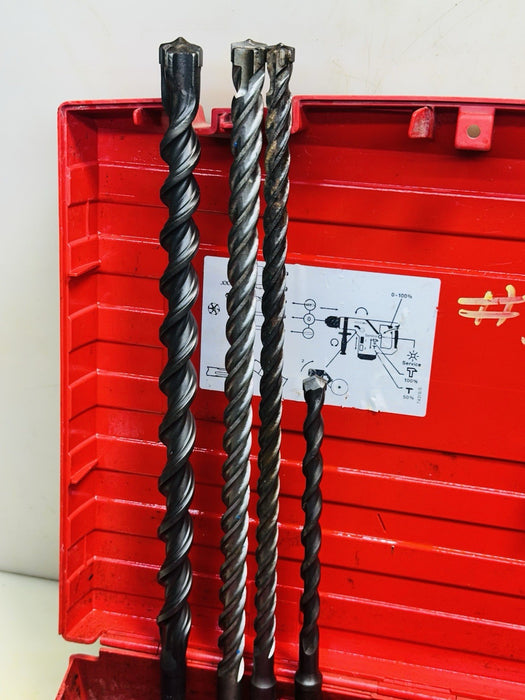 Hilti TE55 Corded 115V Rotary Hammer Drill W/ 4 Hilti Bits And Case